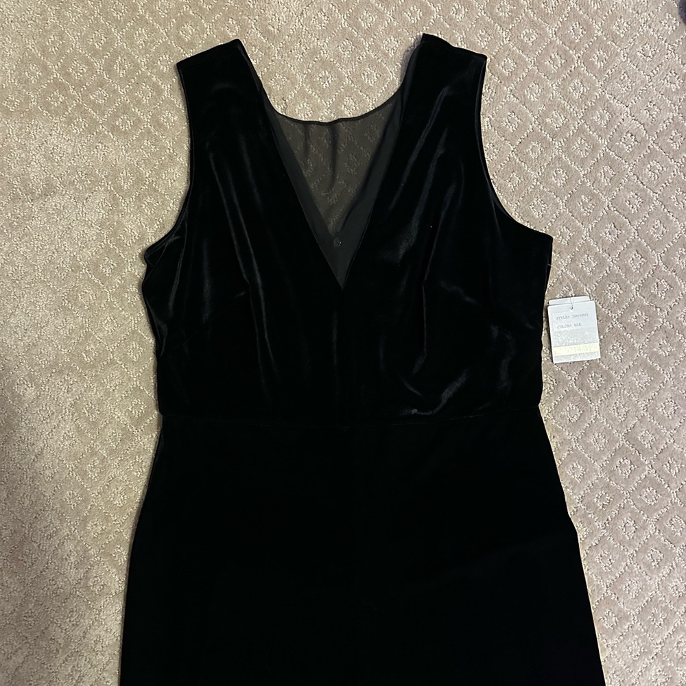 Velvet black jumpsuit
